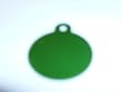 Pet Id Tag/deluxe - Small Green Circle