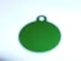Pet Id Tag/deluxe - Small Green Circle