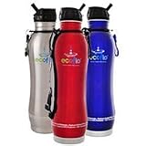Ecoflo Stainless Steel Water Filter Blue Bottle (Manufacturer Out of Stock -ETA Sept 2011) - 27 oz - Bottle