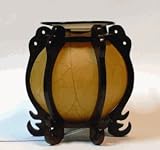 Electric Aroma Lamp - Asian- Sphere - Wood - With Dimmer Switch to Control Fragrance Intensity