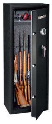 SentrySafe G1459E 14-Gun Electronic Lock Safe, Black Powder Coat
