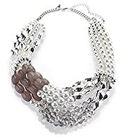 Per Una Faux Pearl Glass Knot Necklace