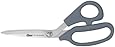 Clauss 18080 9-Inch Bent Titanium Bonded Adjustable Tension Shears with Extra Large Ultraflex Handles, Grey