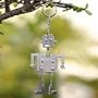 Aluminum key ring, 'My Robot'