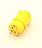 Leviton 515CV-000 PVC Grounding Connector, Yellow 15A-125V