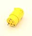 Leviton 515CV-000 PVC Grounding Connector, Yellow 15A-125V