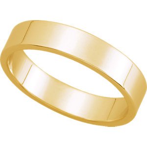 Genuine IceCarats Designer Jewelry Gift 10K Yellow Gold Wedding Band Ring Ring. 04.00 Mm Flat Band In 10K Yellowgold Size 7.5