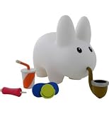 Labbit w/ a Smoking pipe ~5" Figure: Happy Labbit Series #1