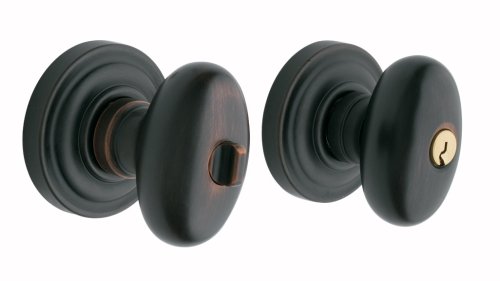 Baldwin 5225.112.ENTR Egg Knob Keyed Entry Set, Venetian Bronze