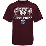 Mississippi State Bulldogs Maroon NCAA 2009 SEC Men's Basketball Tournament Champions T-shirt