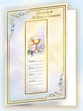 12 First Communion Remembrance Greeting Cards with Envelopes! (5" x 7")