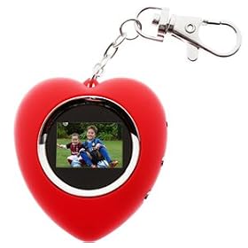 7dayshop "RED HEART SHAPE" TFT Digital Photo Frame - 1.1" Keyring
