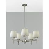 Murray Feiss Exposition FES1303/5BS Energy Star 5-LT 65w (15H x 26W) Chandelier Lighting in Steel