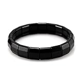 Elee Power Ionic Health Ion Tourmaline Beads Stretch Bracelet Wristband/Black
