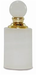 Alabaster anointing oil bottle - white 6-8ml ( .2-.27 fl. oz. )