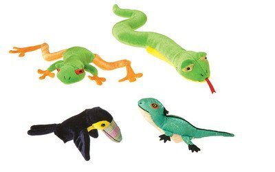 Childrens Toyshop  Toys : Rainforest Knuckleheads Finger Puppets Set of 4
