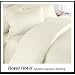 1200 Thread Count Queen 4pc Bed Sheet Set 100% Egyptian Cotton Deep Pocket 1200 TC Solid Ivory