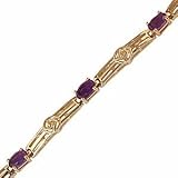 Image of 9ct Amethyst Mackintosh Bracelet