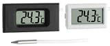 TFA Dostmann 30.2025 Einbauthermometer schwarz / wei&szlig;