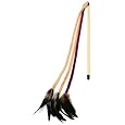 CFA Fleece and Feather Wand Cat Toy