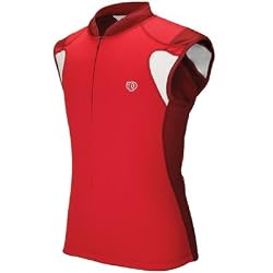 Pearl Izumi 2008 Men's P.R.O. Sleeveless Cycling Jersey - Diablo Red/White - 0655-164
