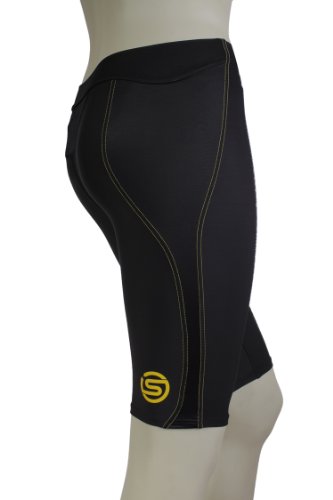 SKINS Men's A400 1/2 Tights , Black/Yellow, Small