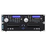 Black Professional Dual CD Player With Anti Shock and Jog Control. Picture Boxed