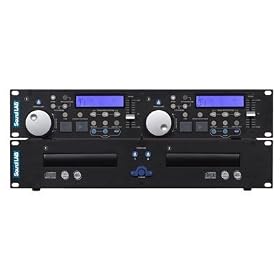 Black Professional Dual CD Player With Anti Shock and Jog Control. Picture Boxed