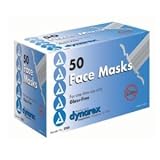 Blue Pleated Surgical Face Mask Tie On Glass Free Filter - 50 Each