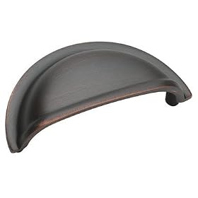 Amerock #BP4235-ORB 3 Oil Bronze Brass Cup Pull by Amerock
