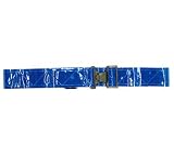 Vinyl Belt with Buckle (Blue)