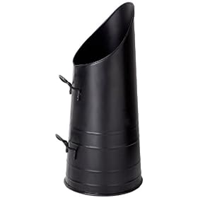 54cm POWDER BLACK IRON COAL HOD SCUTTLE BUCKET