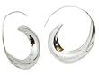 Sterling Silver 20mm Small Spiral Hoop Earrings by ACOMO