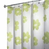 InterDesign Poppy Shower Curtain - Green