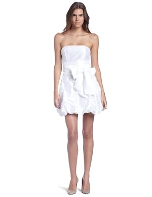 Romeo & Juliet Couture Womens Strapless Bubble Dress With Bow