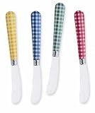 Colored Handles Stainless Steel Spreader Set of 4 by Supreme Housewares