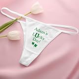 St Patrick's Day Personalized Shamrock Thong Underwear