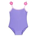 Infant Girls' MN Bird 1-pc. Solid Swimsuit with Flowers - Purple