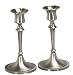 Pewter Candlesticks Pair