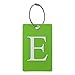 Luggage Tag Initial – Fully Bendable Tag w/Stainless Steel Loop (Letter E)