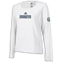 Nuggets adidas NBA Long Sleeve Logo Tee - Women's