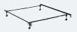 Deluxe Lev-R-Lock Twin/Full/Queen Adjustable Bed Frame with 4 Legs and 2" Wide Rollers By Hollywood Bed Frame
