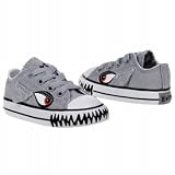 Converse Kids’ All Star Chuck Taylor Shark Ox Casual Shoe Black, Gray, White