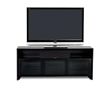 BDI Casata 2823, Triple Wide Enclosed Console (Black Stained Oak)