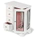 Jewelry : Blanche" Mele Jewelry Box - White Chrome