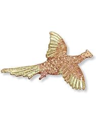 Landstroms Black Hills Gold Pheasant Tie Tack / Lapel Pin - 04028