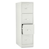HON(tm) H324Q - H320 Series Four-Drawer, Full-Suspension File, Letter, 26-1/2d, Light Gray
