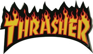 ThrasherFlame Logo Sm Decal Single Assorted Colors