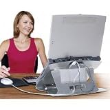 Review Stacks and Stacks  / Aluminum Laptop Stand with removable 4 port 2.0 US (Silver) (1
