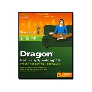 Dragon NaturallySpeaking 10 Standard speech recognition software on sale $24.99 shipped